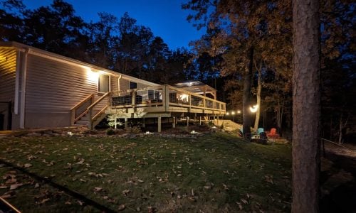 Be Confident Your Pets Are Safe in Our Well Lit Back Yard