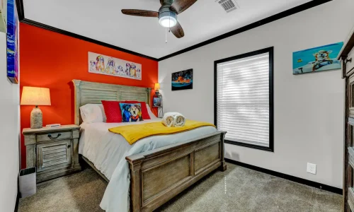 Bright and Colorful Bedroom at Tigua’s Property